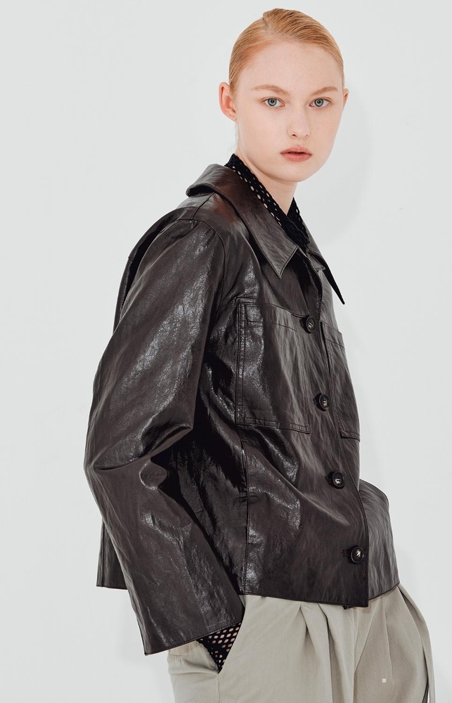 [NUVO10 누보텐]artificial leather casual jacket VWJKLI0100