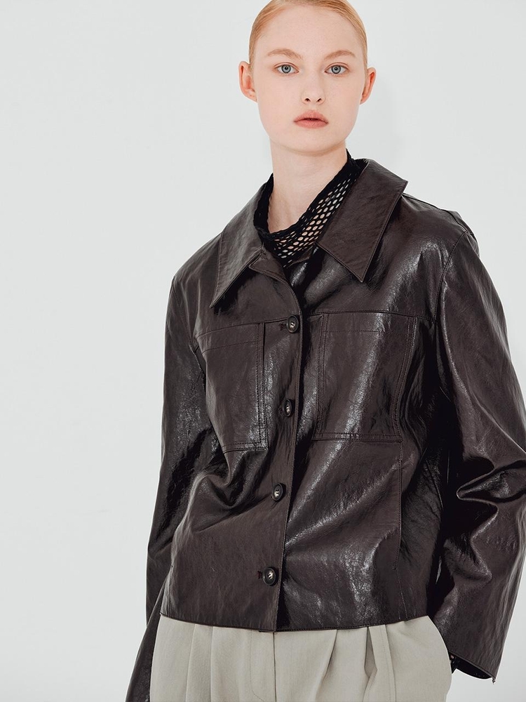 [NUVO10 누보텐]artificial leather casual jacket VWJKLI0100