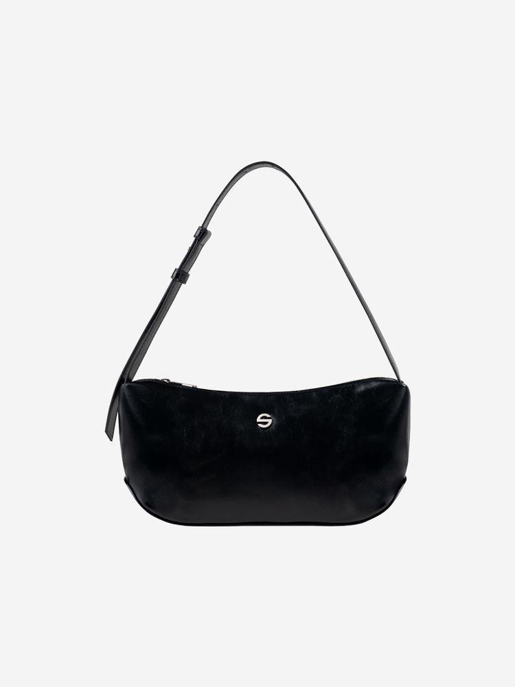 Groove middle bag - glossy black