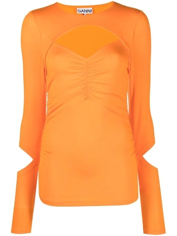 가니 GANNI Shirts Orange T3473860