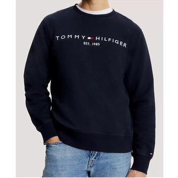 타미힐피거 남성 Tommy 로고 맨투맨 Navy