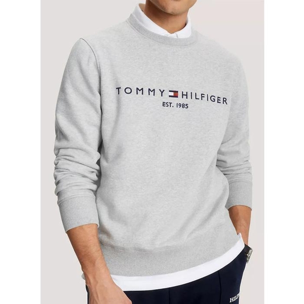 타미힐피거 남성 Tommy 로고 맨투맨 Grey Htr