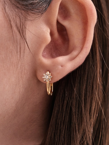 Fleurette Earrings 플로레뜨 링 귀걸이 꽃 원터치