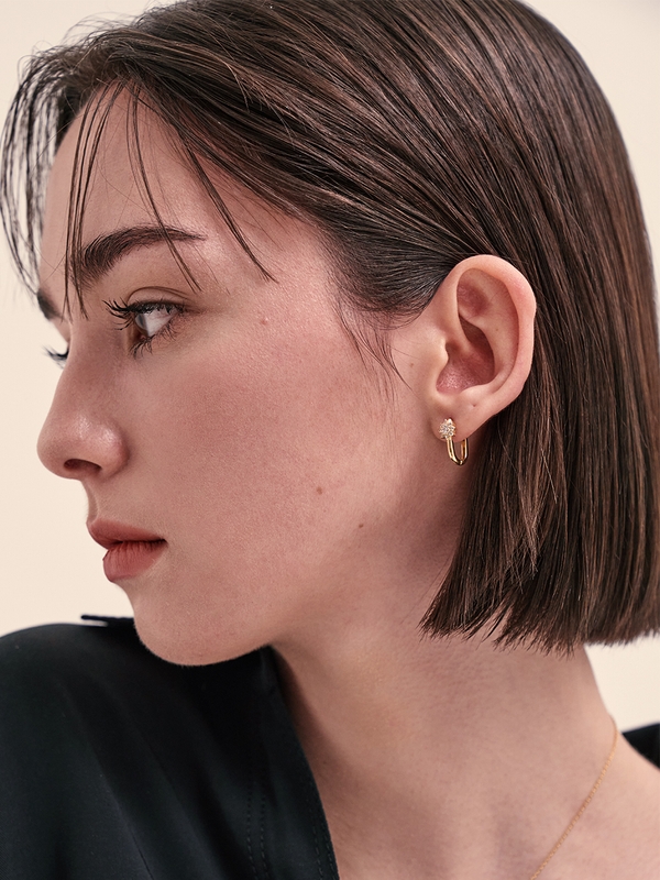 Fleurette Earrings 플로레뜨 링 귀걸이 꽃 원터치