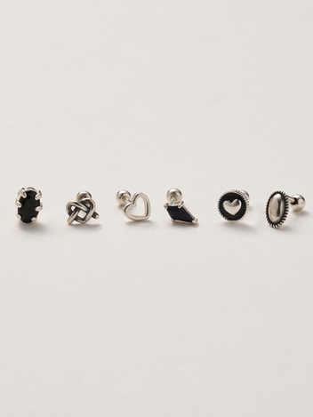 My Black Heart Piercing (2ea) 마이 블랙 하트 피어싱 (2ea)