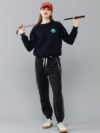 라인 기모 조거 트레이닝 팬츠 D.GREY