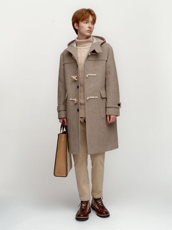 Wool Duffle Hooded Coat_Beige