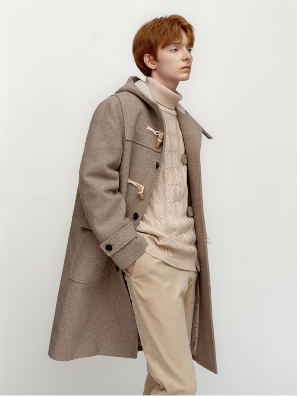 Wool Duffle Hooded Coat_Beige