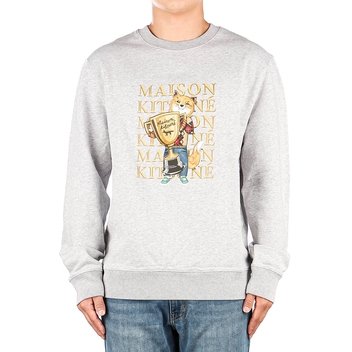 [메종키츠네] 23FW (LM00311KM0001 LIGHT GREY MEL) 남성 폭스 챔피언 맨투맨
