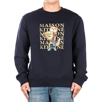 [메종키츠네] 23FW (LM00311KM0001 NAVY) 남성 폭스 챔피언 맨투맨