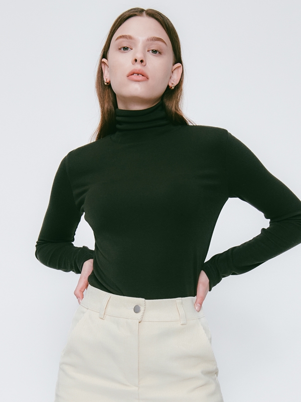 [1+1] Lossy Turtle Neck Pola Knit