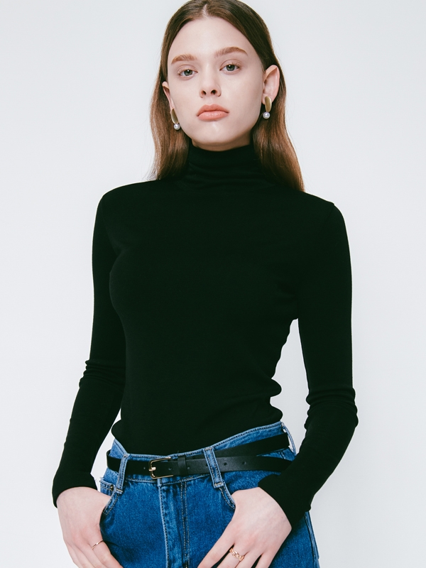 [1+1] Lossy Turtle Neck Pola Knit