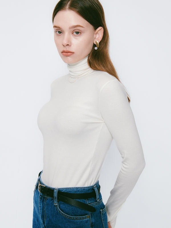 [1+1] Lossy Turtle Neck Pola Knit