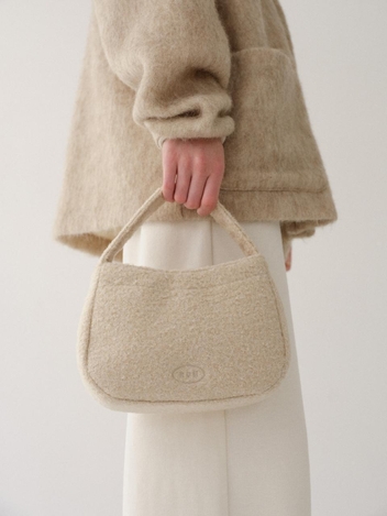 Curly tote bag Boucle Beige