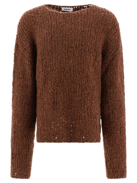 앰부쉬 Mohair blend sweater BMHE036F23KNI0016000
