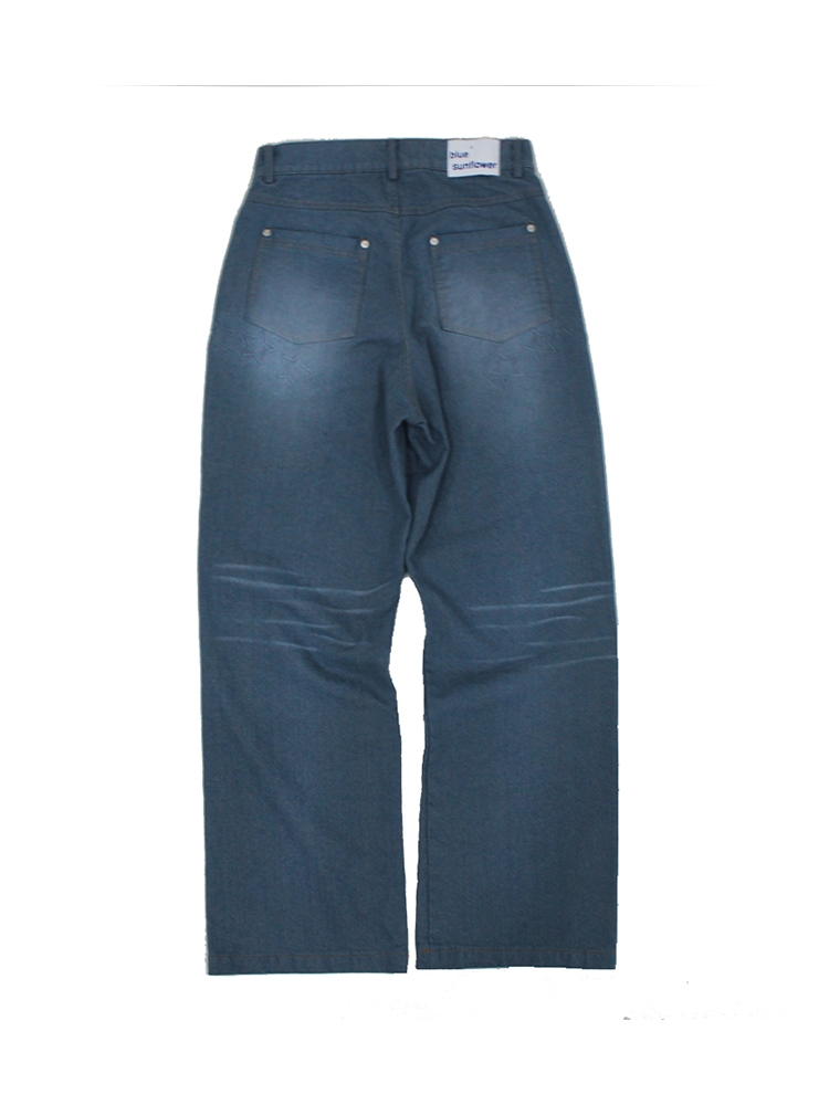 bluesf Washing Star Denim Pants