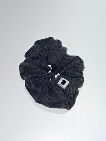 Etang Denim Scrunchie | Gray