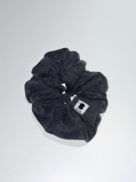 Etang Denim Scrunchie | Gray