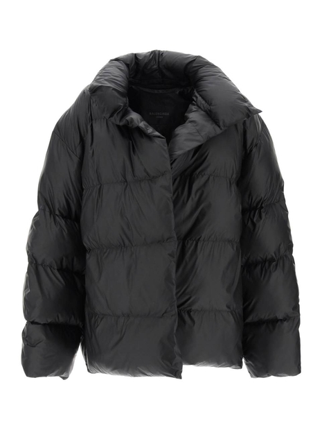 발렌시아가 Balenciaga maxi wrap puffer jacket in coated nylon 751717 TOO41