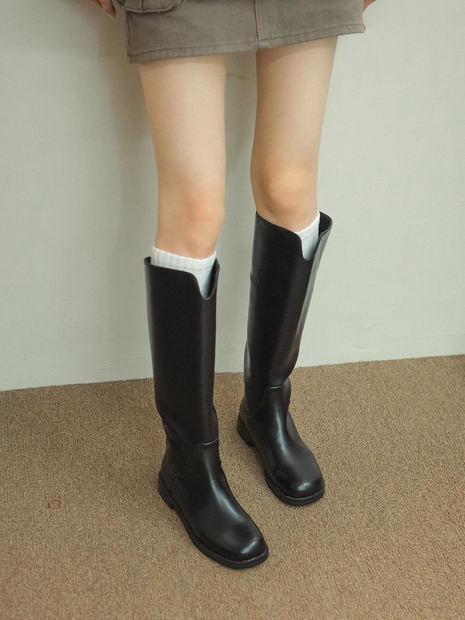 my2320 unique long boots _ black