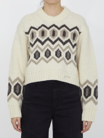 가니 Chunky wool sweater K2042_135