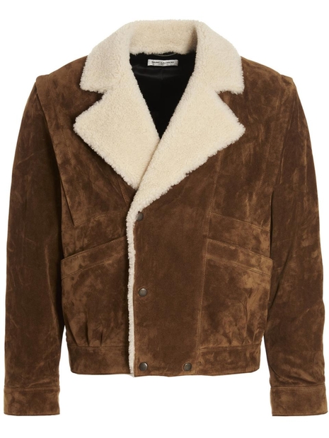 생로랑 Shearling suede jacket 704272YC2YP2194