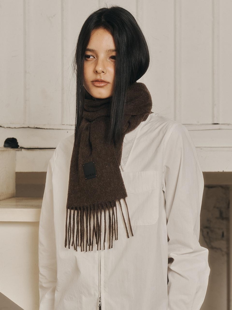 AR_Winter basic muffler_BROWN