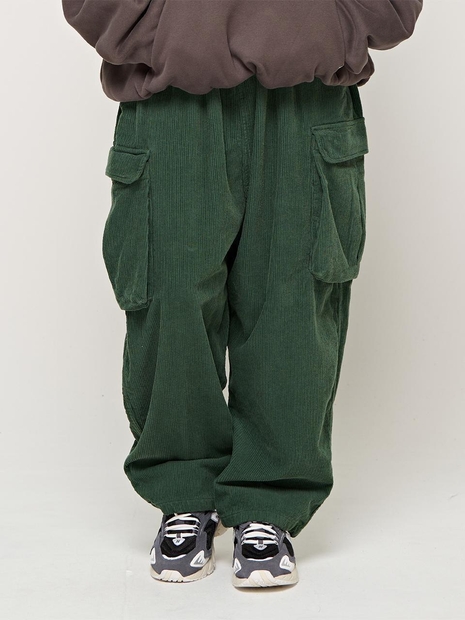 CB CORDUROY BANDING CARGO PANTS (GREEN)