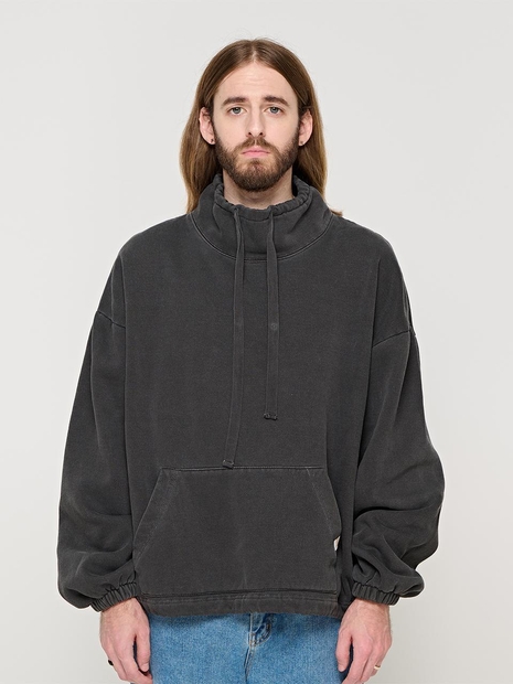 CB OVER NECK PIGMENT SWEATSHIRT (CHARCHOL)