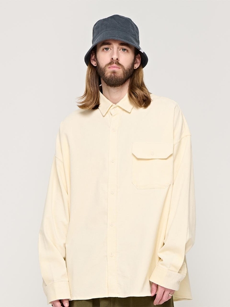 CB CORDUROY OVER SHIRT (IVORY)