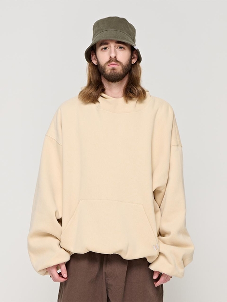 CB FLEECE ROLL UP OVER HOOD (IVORY)