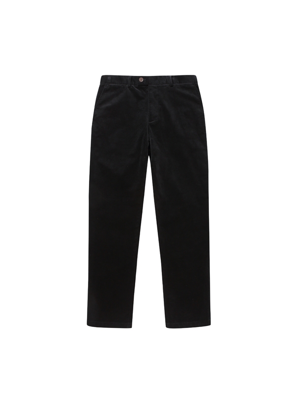 Corduroy Tapered Pants_Black