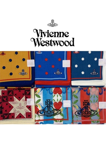 [Vivian westwood]선물강추 비비안 웨스트우드 손수건 6종 
