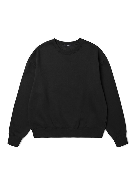 23 FW 남여공용 기획 베이직 스웨트 셔츠 (BLACK)