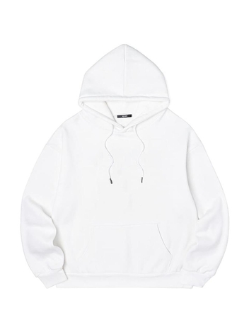 23 FW 남여공용 기획 베이직 후드 스웨트 셔츠 (O-WHITE)
