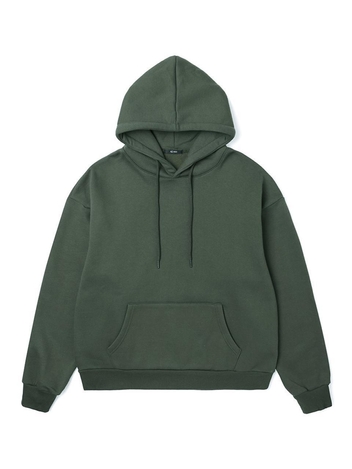 23 FW 남여공용 기획 베이직 후드 스웨트 셔츠 (DK-KHAKI)
