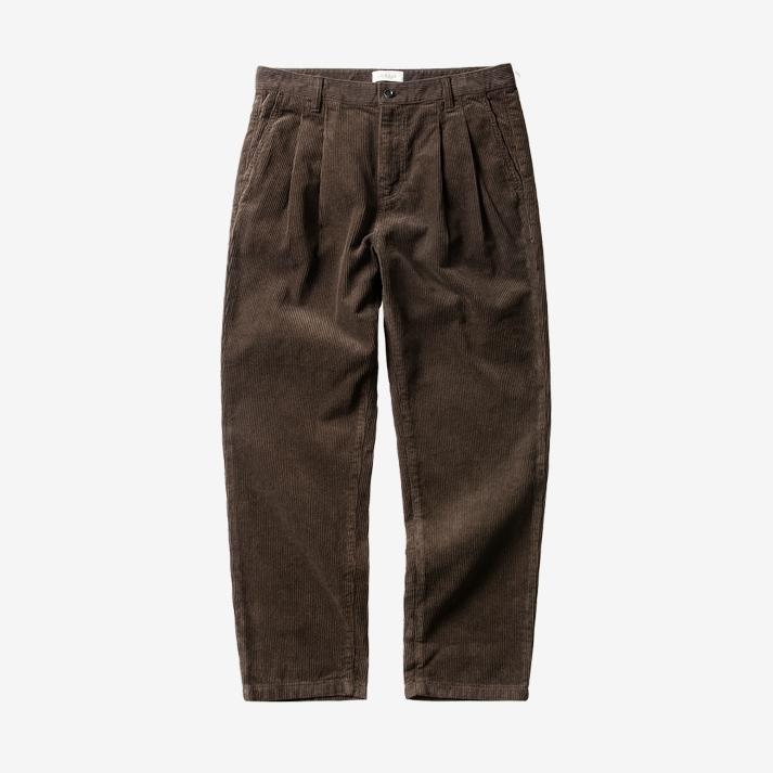 Tura Corduroy Washed Trousers (Brown)