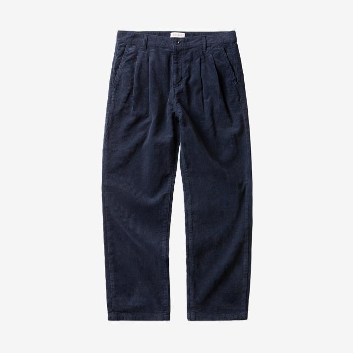 Tura Corduroy Washed Trousers (Blue)