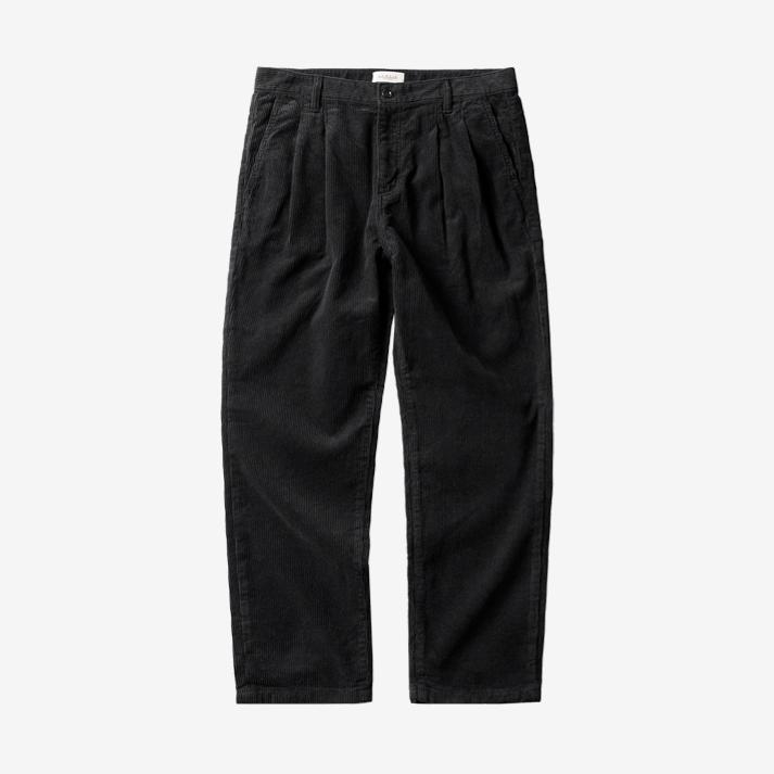 Tura Corduroy Washed Trousers (Black)