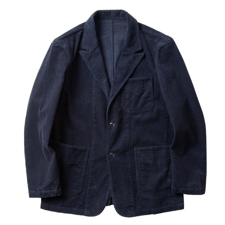 Tura Corduroy Washed Jacket (Blue)