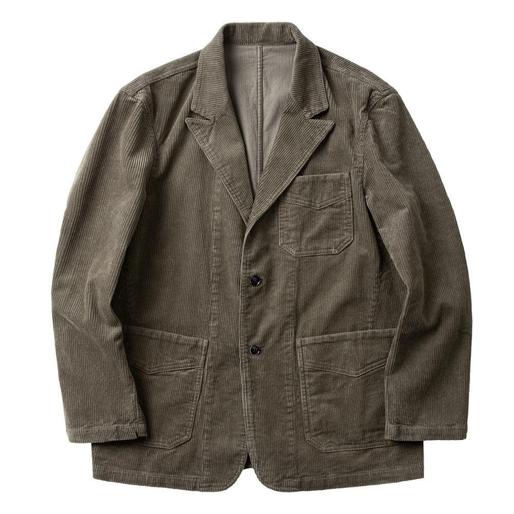 Tura Corduroy Washed Jacket (Light Khaki)