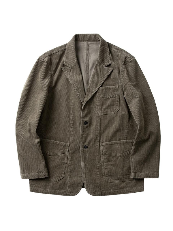 Tura Corduroy Washed Jacket (Light Khaki)