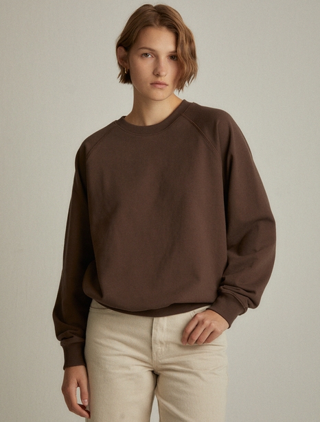 Crew neck cotton MTM (brown)