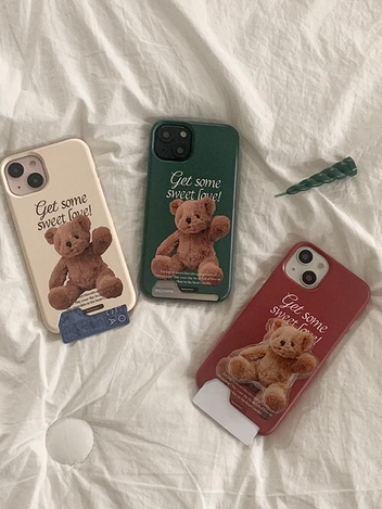 sweet some teddy 디자인 [카드수납 폰케이스]