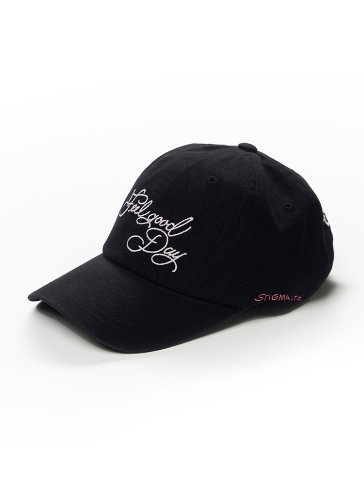 FLOWER PIGMENT BIOWASHED BALL CAP BLACK