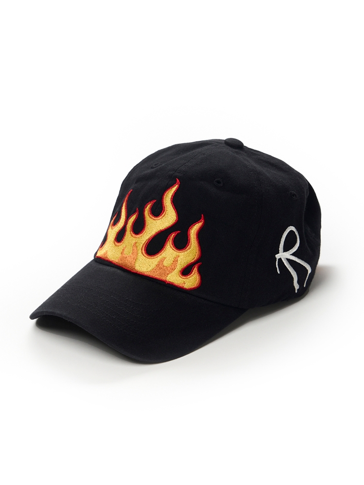 FIRE PIGMENT BIOWAHED BALL CAP BLACK