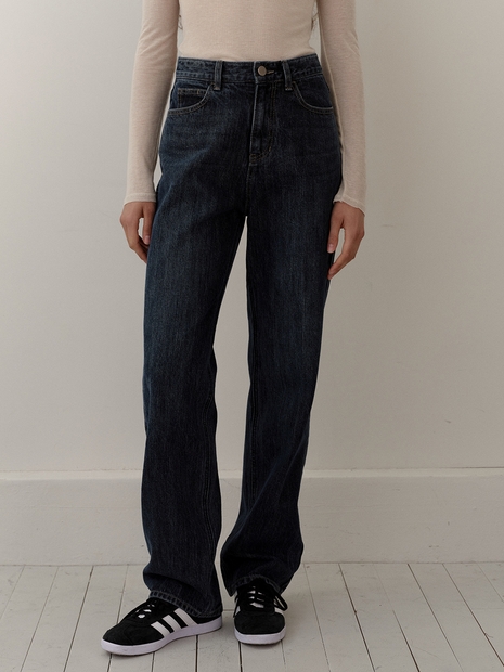 straight fit jeans (deep blue)