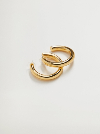 [MANGO] WOMAN 후프 귀걸이 Gold_87034041