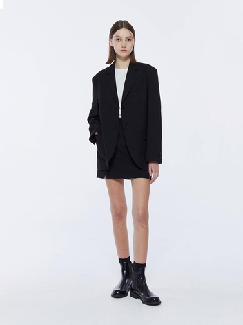 Single Brested Jacket  - black