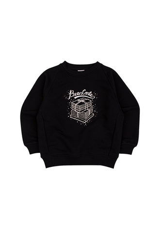 BX67TS02BK 블랙 프린팅 맨투맨 티셔츠